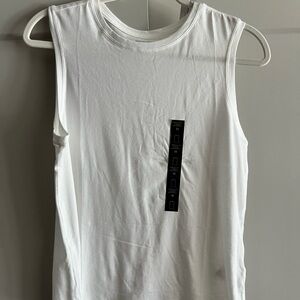 Classic white tank top, brand new with tags from Banana Republic